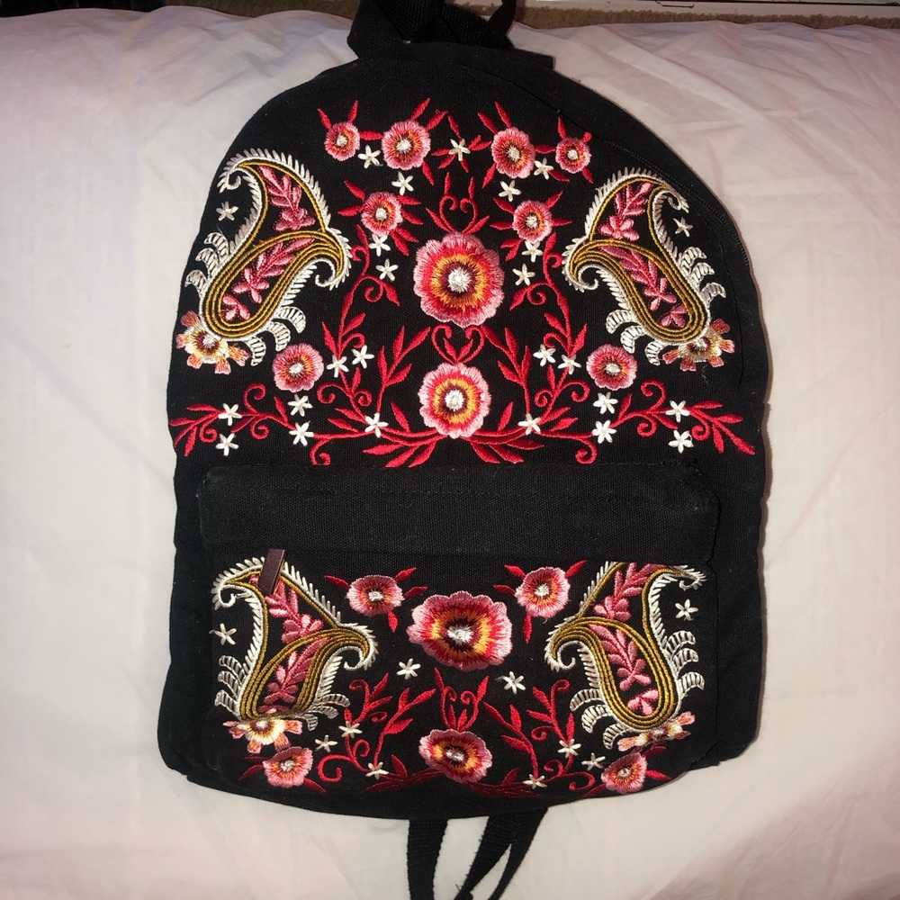 embroidered mini backpack